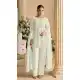 White Georgette Pakistani Suit with Embroidery Work - 217245
