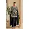 Black Georgette Pakistani Suit with Zari Work - 217246