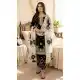 Black Pure Silk Palazzo Suit with Embroidery Work - 217305