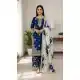 Blue Pure Silk Palazzo Suit with Heavy Sequence Work - 217306