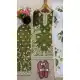 Mehendi Green Pure Silk Palazzo Suit with Sequence Work - 217309