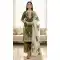 Mehendi Green Pure Silk Palazzo Suit with Sequence Work - 217309