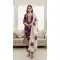 Purple Pure Silk Palazzo Suit with Designer Work - 217310