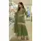 Green Viscose Sharara Suit with Embroidery Work - 217325