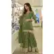 Green Viscose Sharara Suit with Embroidery Work - 217325