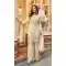 White Viscose Sharara Suit with Sequence Work - 217326