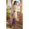 White Silk Palazzo Suit with Rich Designer Work - 217334