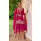 Pink Real Chinon Sharara Suit with Designer Work - 217339