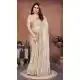 Cream Soft Silk Saree with Embroidery Work - 217489