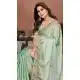Sea Green Soft Silk Saree with Designer Work - 217491