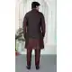 Brown Men Kurta Pajama in Art Banarasi Silk - 217495