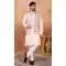 Pink Men Kurta Pajama in Art Banarasi Silk - 217502