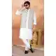 Art Banarasi Silk Off White Men Kurta Pajama - 217507