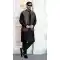 Black Kurta Pajama for Men in Art Banarasi Silk - 217509