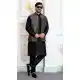 Black Kurta Pajama for Men in Art Banarasi Silk - 217509