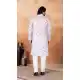 Purple Digital Print Men Kurta Pajama in Art Silk - 217545