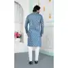 Buy Blue Digital Print Men Kurta Pajama Plus Size - 217548