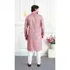 Shop Onion Color Men Kurta Pajama Plus Size - 217549