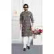 Festive Green Men Kurta Pajama in Art Silk - 217550