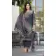 Grey Party Wear Chinon Salwar Suit for Women - 217611