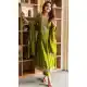 Mehendi Green Salwar Suit in Vichitra Silk for Women - 217642