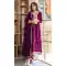 Wine Party Wear Vichitra Silk Suit for Women - 217643