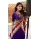 Purple Vichitra Silk Lehenga Choli with Thread Embroidery - 217595