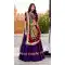 Purple Vichitra Silk Lehenga Choli with Thread Embroidery - 217595