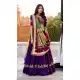 Purple Vichitra Silk Lehenga Choli with Thread Embroidery - 217595