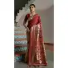 Maroon Banarasi Silk Plus Size Saree for Party Wear - 217654
