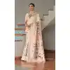 White Plus Size Banarasi Silk Saree with Zari Work - 217656