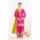 Yellow Chinon Punjabi Suit with Elegant Work - 217682