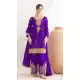 Purple Chinon Punjabi Suit with Sequence Design - 217684
