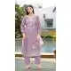 Lavender Cotton Party Wear Salwar Suit for Women - 217707