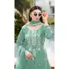 Buy Blue Cotton Salwar Suit Plus Size for Women - 217708