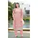 Women's Light Pink Designer Cotton Salwar Suit - 217709