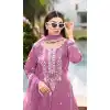 Buy Pink Cotton Salwar Suit Plus Size for Women - 217710