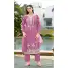 Buy Pink Cotton Salwar Suit Plus Size for Women - 217710