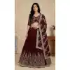 Shop Maroon Sequence Work Lehenga Choli Plus Size for Women - 217762