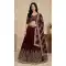 Maroon Embroidered Lehenga Choli for Women - 217762