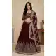 Maroon Embroidered Lehenga Choli for Women - 217762