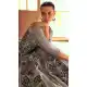 Women's Grey Embroidered Viscose Gown - 217774