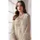 Cream Embroidered Pakistani Suit for Women - 217777