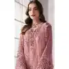Shop Baby Pink Zari Work Pakistani Suit Plus Size Online - 217778
