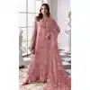 Shop Baby Pink Zari Work Pakistani Suit Plus Size Online - 217778