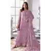 Shop Lavender Embroidered Pakistani Suit in Plus Size - 217780
