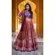 Maroon Lehenga Choli with Beads & Gotta Patti - 217860