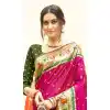 Buy Magenta Plus Size Saree with Woven Work Online - 217790