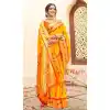 Buy Yellow Silk Blend Plus Size Saree with Woven Work - 217792