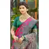 Shop Pink Pochampalli Silk Plus Size Saree - 217800